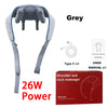Shiatsu Neck & Shoulder Massager with LED Heat and Kneading — Rechargeable Shoulder Massage Shawl
