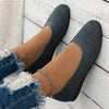 Women's Knitted Slip-On Ballet Flats – Breathable Round-Toe Casual Loafers