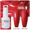 Top & Base 15ml (0.5 fl oz) Gel Nail Polish – Semi-Permanent UV/LED Soak-Off Base Coat and Top Coat, Long-Lasting Manicure