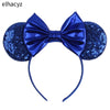 Disney Minnie Sequin Ear Headband with Polka Dot Bow, Girls & Women Party Hairband, Kids DIY Hair Accessory