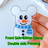 Personalized Acrylic Pet Photo Keychain - Custom Cat & Dog ID Charm, Holographic Name Tag