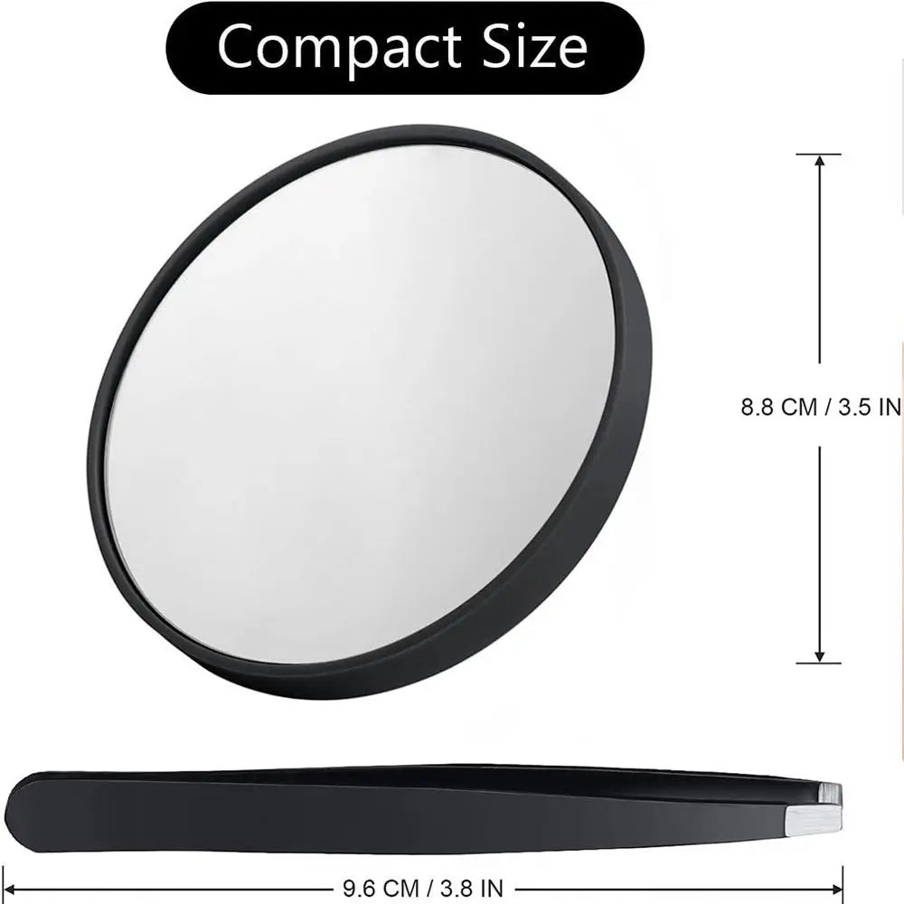 10x 20x 30x Blackhead Magnifying Mirror 3.5in (8.8cm) High-Definition Round Cosmetic Makeup Mirror with Suction Cups
