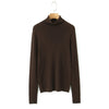 Plus Size Turtleneck Sweater Fine-Needle Knit Slim Pullover for Women Autumn Winter