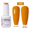 Red Semi-Permanent UV Gel Nail Polish 15ml (0.5 fl oz) Top & Base Hybrid