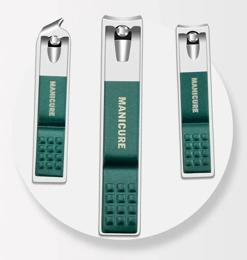 6-9 Piece Stainless Steel Manicure & Pedicure Set with Leather Case - Professional Nail Clippers & Grooming Tools Gift