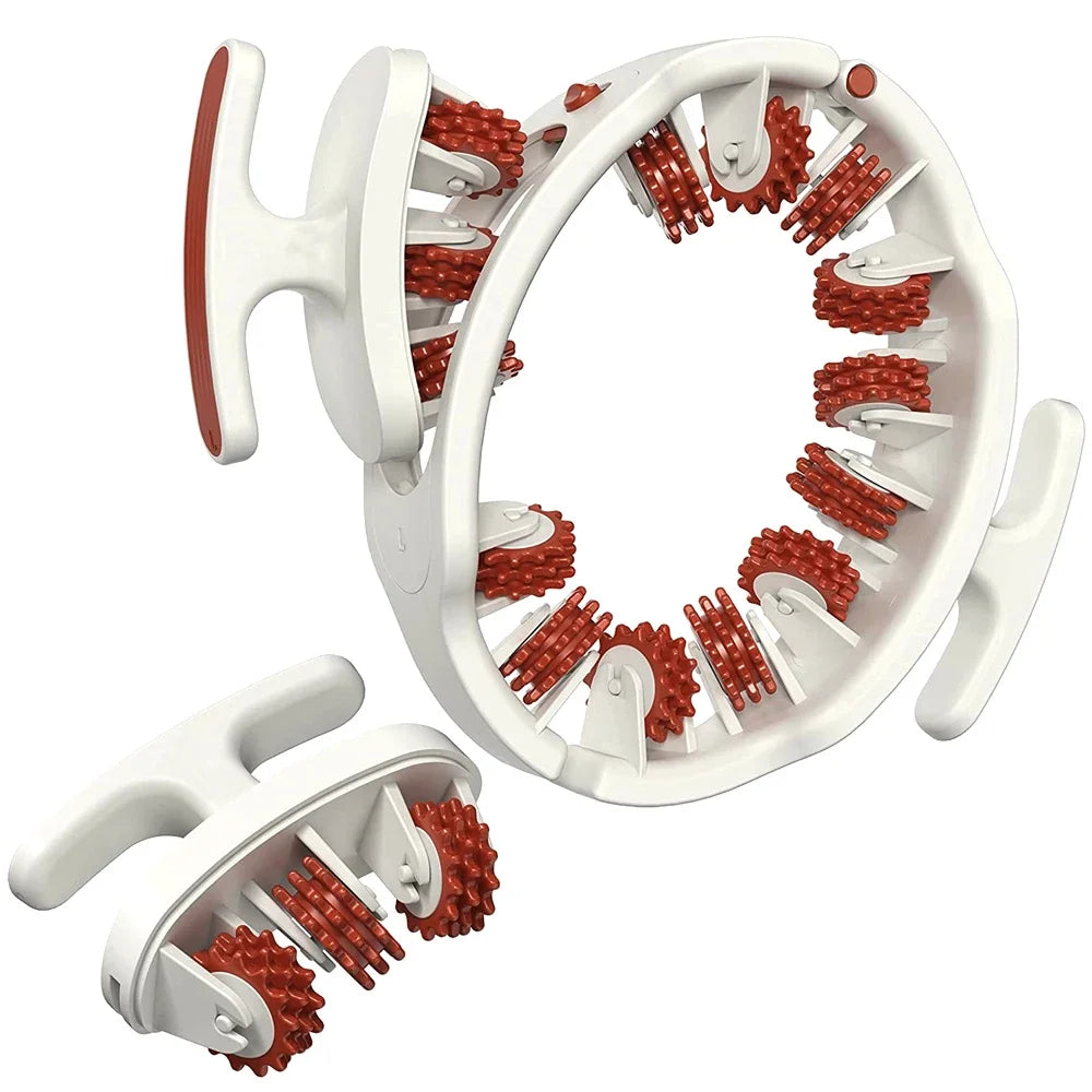 Anti-Cellulite Body Massage Roller - Manual Muscle Massager for Neck, Shoulders, Back, Arms & Legs