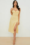 Women's Floral Sleeveless V-Neck Bodycon Mid-Calf Dress – Beach Vacation Summer Streetwear