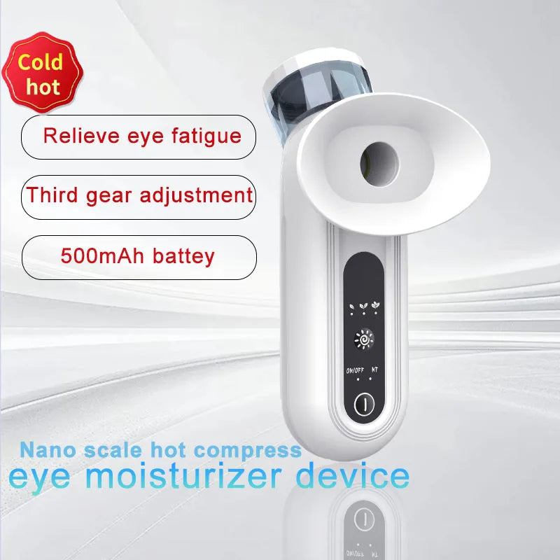 Hot Cold Eye Steam Mist Sprayer Portable Nano Hydrating Eye Device Relieves Eye Fatigue