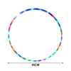 LED Luminous Hula Hoop – Removable Fitness Hoop 60–90 cm (24–35 in) with LED Lights for Weight Loss & Home Gym