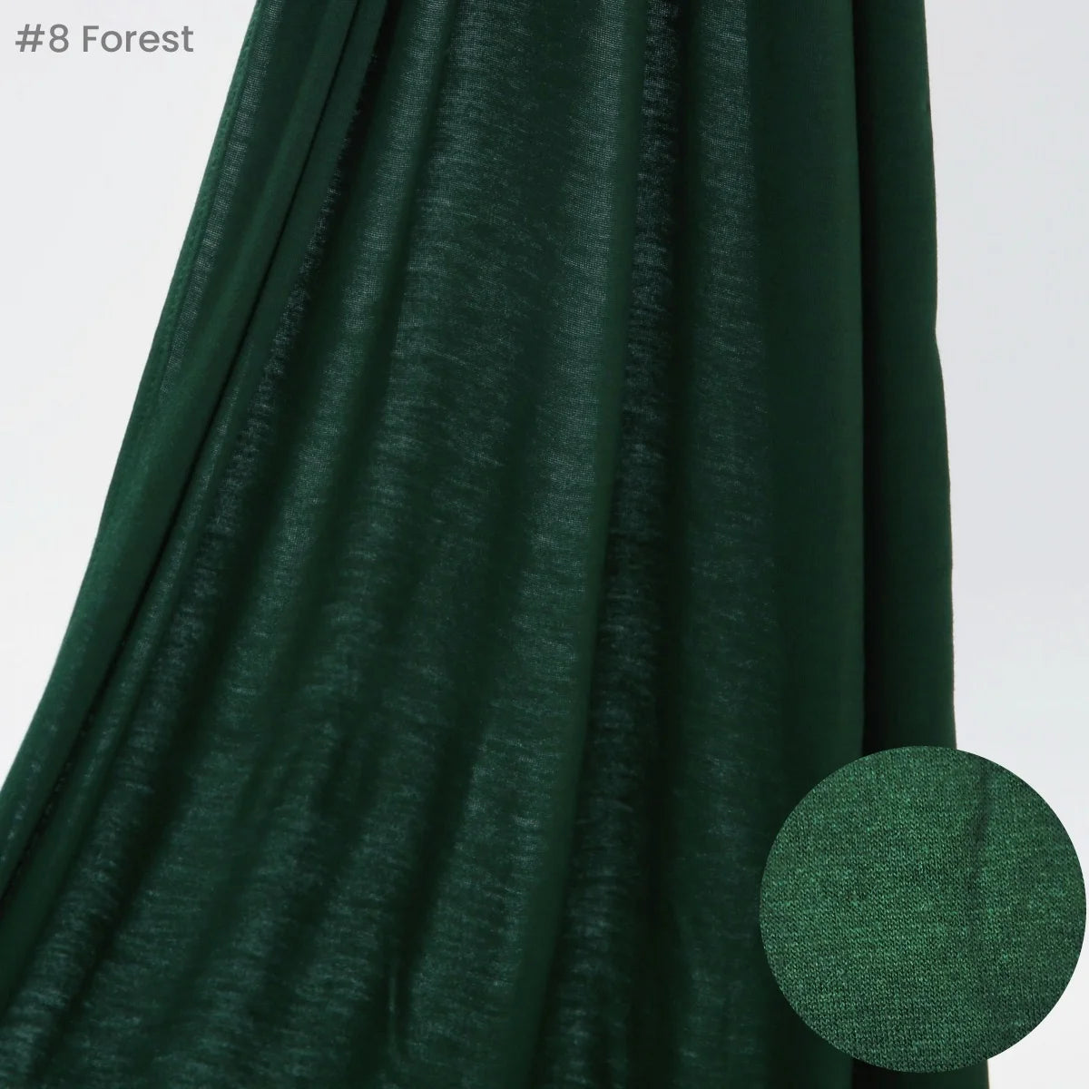 Jersey Hijab Scarf 170 x 60 cm (67 x 24 in) - Stretchy Cotton-Spandex Long Shawl | 29 Solid Colors Muslim Headscarf Turban Wrap