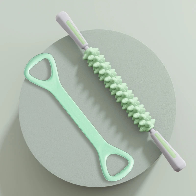 Wolf Tooth Muscle Massage Stick Roller - TPE Deep Tissue Massager for Calves, Thighs, Arms & Forearms, Yoga & Fitness Recovery