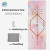 Suede Chamois Yoga Mat 183 x 68 cm (72 x 26.8 in) - Portable Foldable Non‑Slip Exercise Mat for Yoga, Dance & Jump Rope