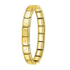 Women's Italian Charm Bracelet 9mm (0.35 in) Stainless Steel Link Bangle with Hidden Safety Clasp
