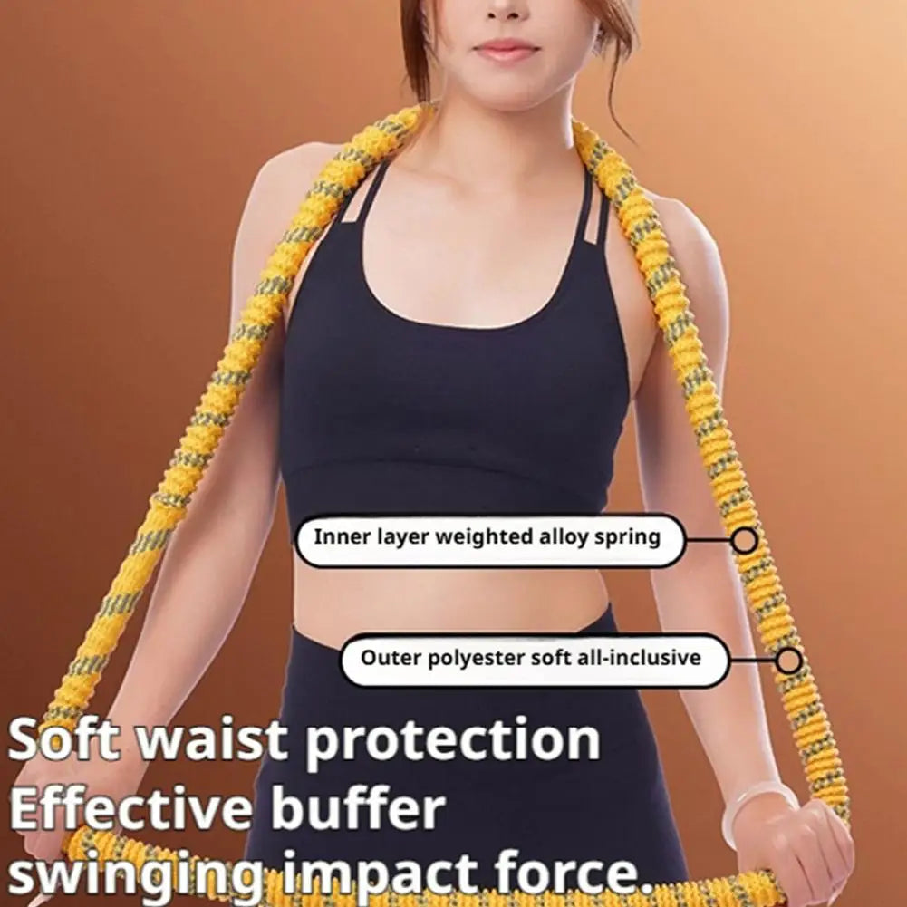 Soft Spring Hula Hoop for Women — Portable Waist Slimming & Core Fitness Hoop for Weight Loss