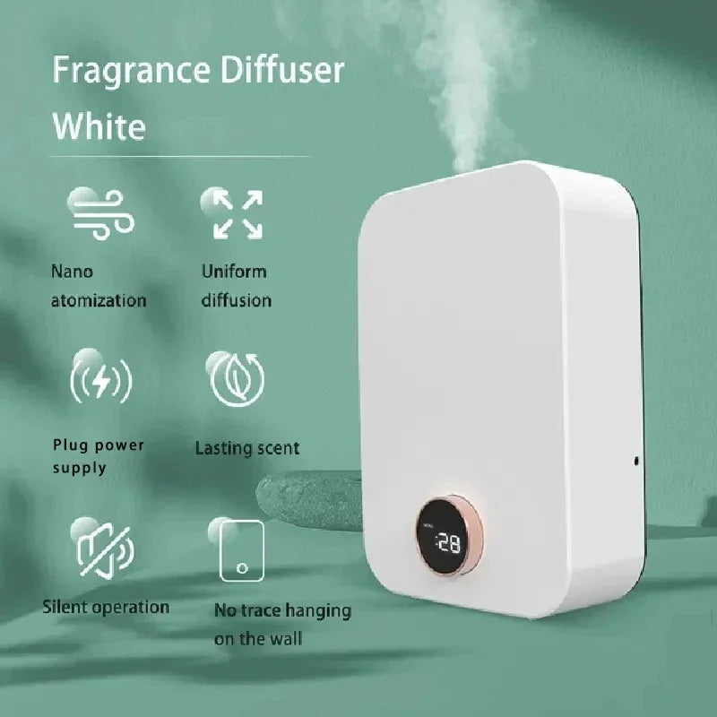 Smart Wall-Mounted Waterless Aroma Diffuser 150 mL (5.1 fl oz) — Scent Machine for Home & Hotel