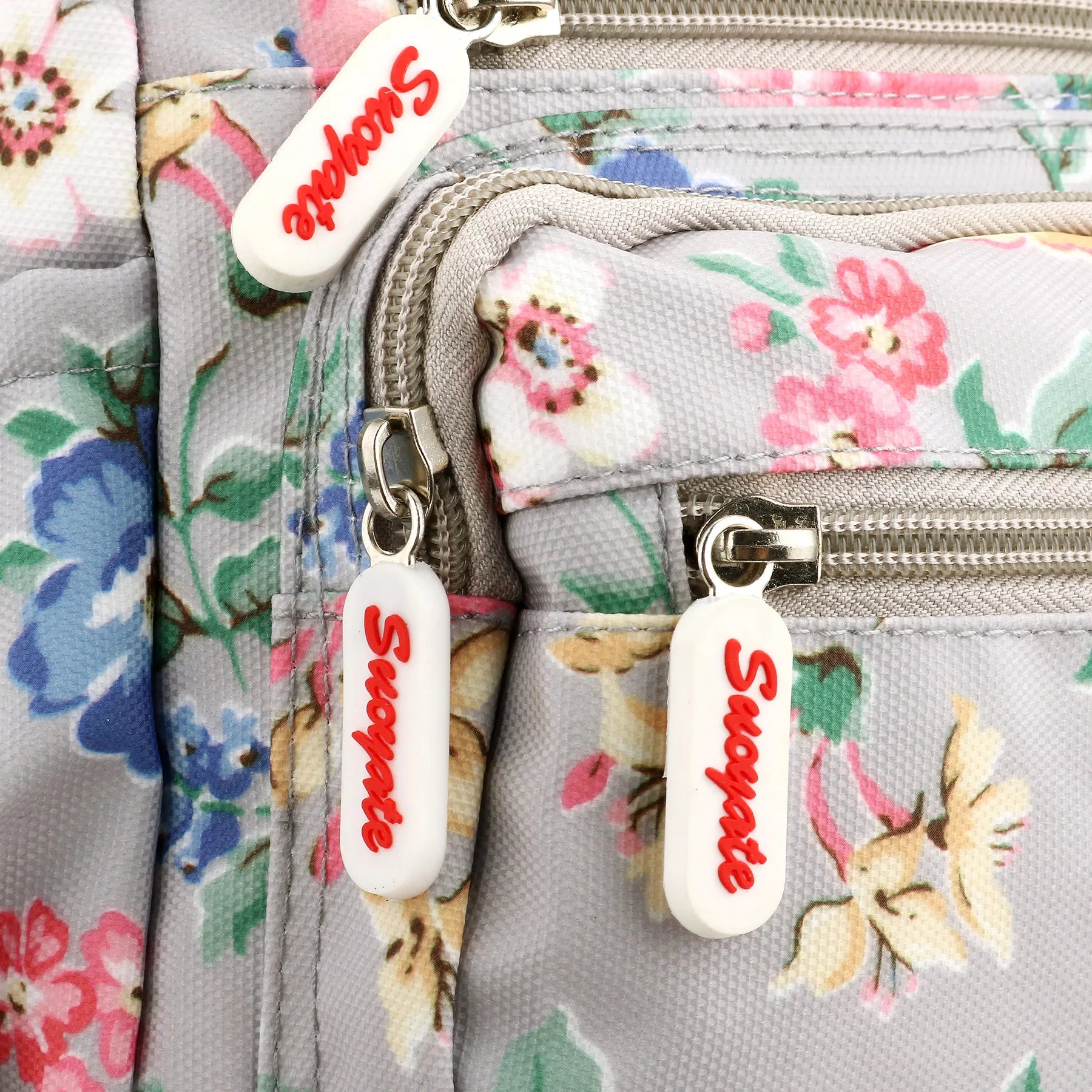 Floral Waterproof Multi-Pocket Crossbody Bag for Women – Casual Shoulder Messenger