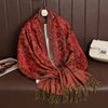 Cashmere-Feel Pashmina Shawl – Women's Warm Winter Scarf Wrap, 70 x 190 cm (27.6 x 74.8 in)