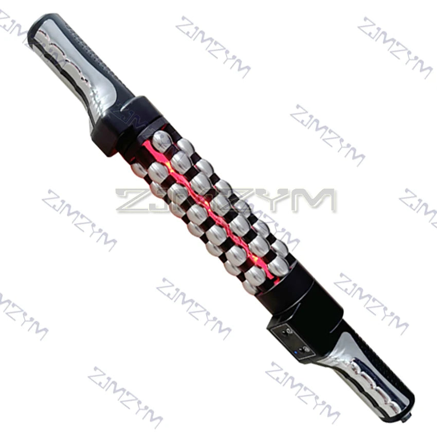 Red Light Heated 360° Rotating Massager Roller - Full-Body Heated Muscle Massager & Anti-Cellulite Massage with 3 Gears