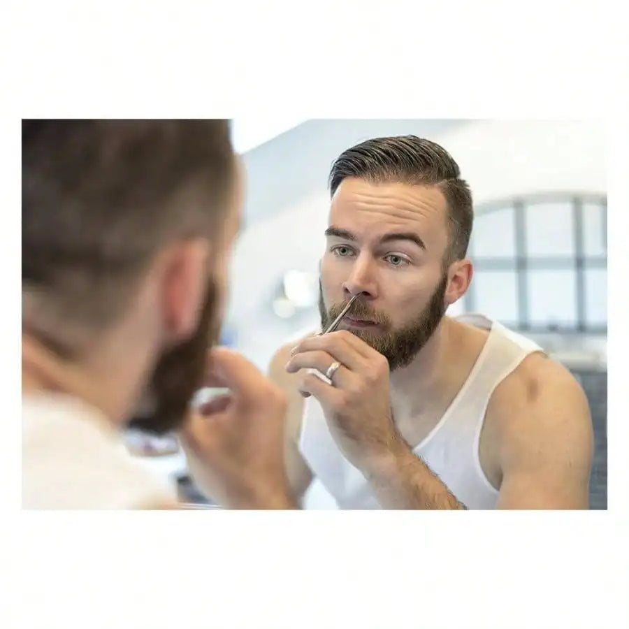 4 in (10.2 cm) Precision Beauty Scissors — Straight Tip Eyebrow, Nose & Ear Trimmer, 4Cr13 Stainless Steel