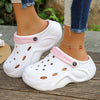 Women's Chunky Platform EVA Sandals Thick Sole Slip-On Clogs Wedge Non-Slip Beach and Garden Shoes