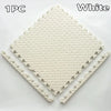 EVA Interlocking Floor Tile 30×30×1 cm (11.8×11.8×0.4 in) Leaf Texture Non-Slip Shock-Absorbing Gym, Yoga & Baby Play Mat