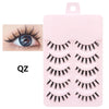 5 Pairs Manga Wispy Strip Lashes Soft Natural Long False Eyelashes for Anime Makeup