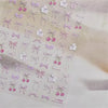 Pink Christmas Tree 5D Embossed Nail Art Stickers – Snowflake & Star Self-Adhesive Decals (4.06 x 3.15 in / 10.3 x 8 cm)