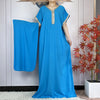 Women's Summer Kaftan Abaya – Loose Muslim Prayer Robe with Scarf, Traditional African & Islamic Dress