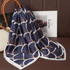 Luxury Satin Square Scarf 70 x 70 cm (27.6 x 27.6 in) – Silk-Feel Polyester Shawl Hijab Neckerchief Hair Ribbon Headband Bandana
