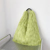 Women's Winter Faux Fur Shoulder Bag - Plush Large Capacity Y2K Furry Tote