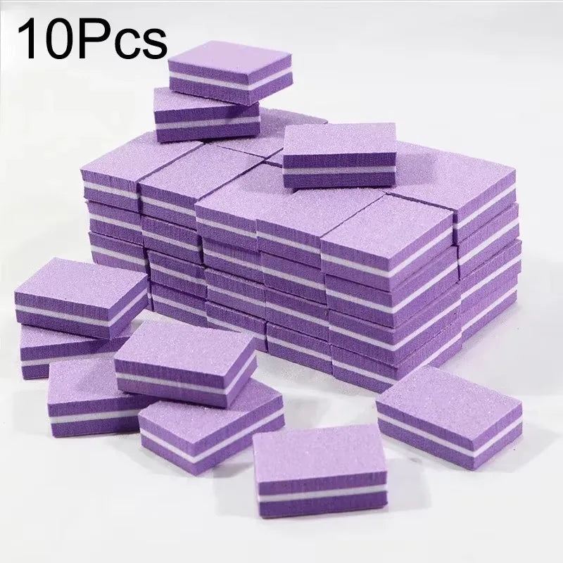 Mini Nail Buffing & Sanding Blocks - 10-100 Pc Pack Nail Buffer Files for Manicure, Pedicure & Nail Art