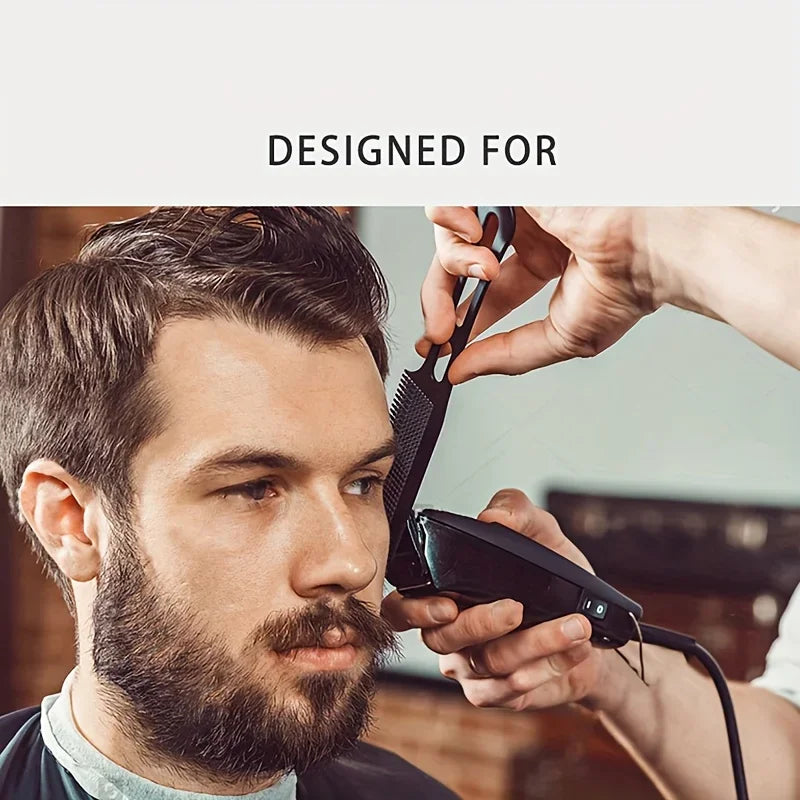 10-Pack Black Hair Clipper Guide Combs – Universal Trimmer Attachments for Barber & Home Salon