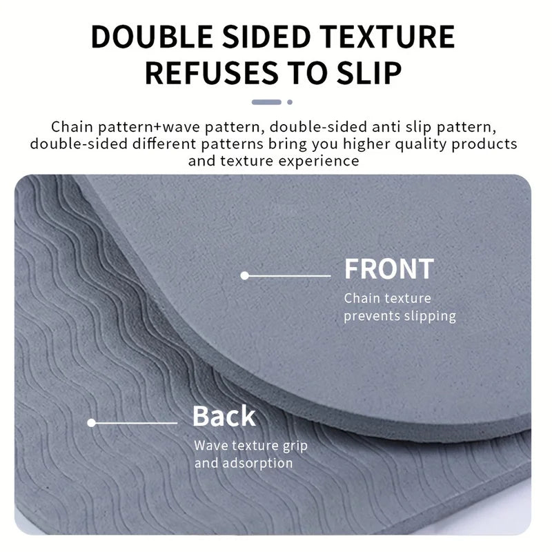 Foldable Yoga Mat Mute Eco Friendly Folding Travel Fitness Exercise Double Sided Non-Slip For Pilates & Floor Workouts Dance