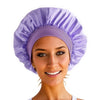 Satin Wide Brim Nightcap Silky Bonnet Hair Wrap for Sleeping Elastic Soft Band Sleep Cap for Women