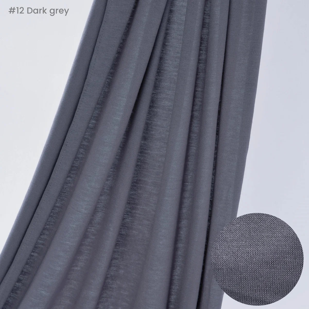 Jersey Hijab Scarf 170 x 60 cm (67 x 24 in) - Stretchy Cotton-Spandex Long Shawl | 29 Solid Colors Muslim Headscarf Turban Wrap