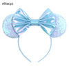 Disney Minnie Sequin Ear Headband with Polka Dot Bow, Girls & Women Party Hairband, Kids DIY Hair Accessory