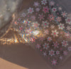 5D Laser Christmas Nail Stickers Crystal Diamond Snowflake Self-Adhesive Nail Art