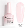 Hema-Free TPO-Free Gel Nail Polish 7.5ml, Glitter Jelly & Nude Shades, Soak-Off UV/LED Full Coverage French