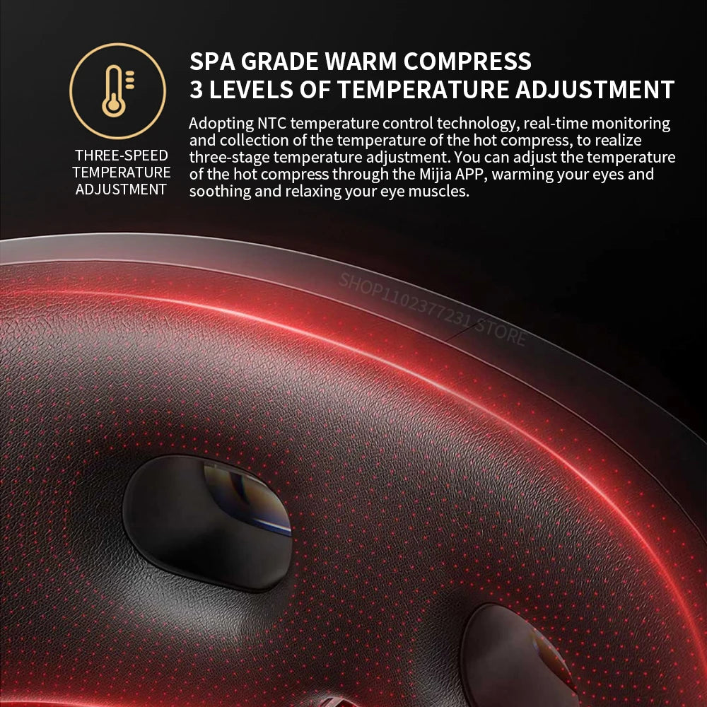 Xiaomi MiJia Smart Eye Massager - Foldable 7-Zone Airbag Massage Mask with NFC, Heat Compress & Mi Home App Control