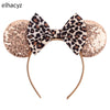 Disney Minnie Sequin Ear Headband with Polka Dot Bow, Girls & Women Party Hairband, Kids DIY Hair Accessory