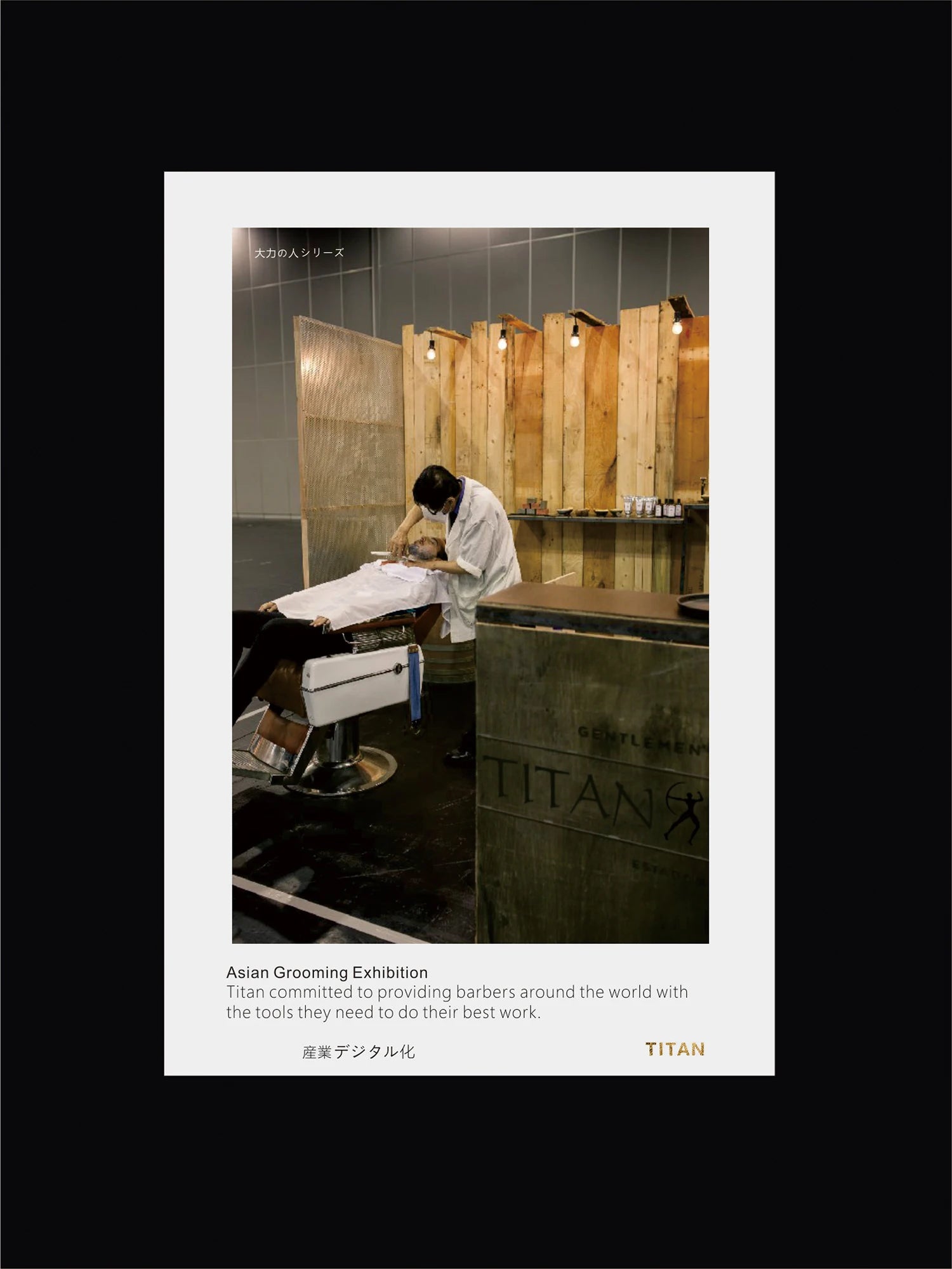 TITAN 3D Professional Barber Hairdressing Shears 6.0 in (15 cm) Japan 440C Stainless Steel