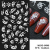 Christmas 3D Self-Adhesive Nail Stickers Gingerbread Snowflake Penguin Bell Holiday Nail Art Decals