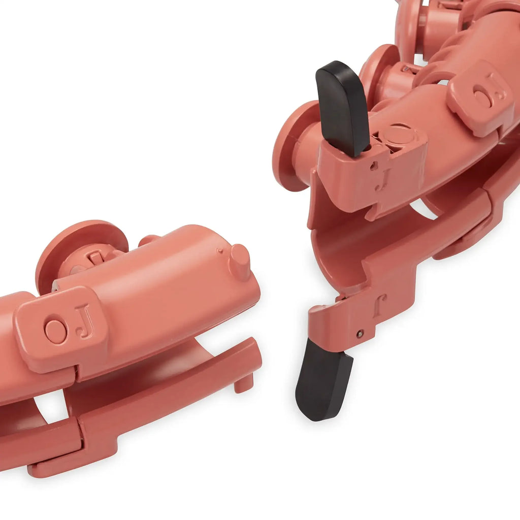 Weighted Fitness Hoop Coral – Adjustable Hula Hoop with 1 lb Rotating Weight, Fits up to 55 in (140 cm) Waist