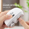 2-in-1 Electric Nail Clipper & Grinder with LED Light — Rechargeable Automatic Nail Trimmer for Baby and Adult
