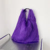 Women's Winter Faux Fur Shoulder Bag - Plush Large Capacity Y2K Furry Tote