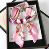 Satin Square Scarf 70cm (27.6 in) Silk-Look Polyester Neck & Hair Tie Bandana for Women Floral Headscarf Hijab