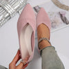 Women's Pointed Toe Knitted Slip-On Flats – Breathable Ballet Loafers