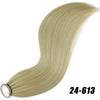 24-Inch (61 cm) Synthetic Braided Ponytail Extension – Black Long Straight Hairpiece with Elastic Band