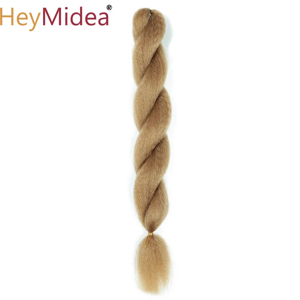 Crochet Kinky Curly Ombre Marley Braiding Hair – Synthetic Yaki Straight, 26 in (66 cm), ~60 g