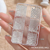 Mini Caviar Beads Nail Art 12-Grid Gold and Silver Micro Ball Charms 0.5–3mm (0.02–0.12in) with Magnetic Picker Pen
